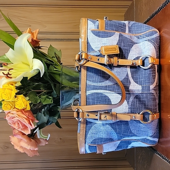 Coach Handbags - NO OFFERS Coach Denim Bag